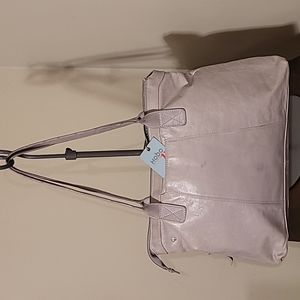 Hobo Allabelle Leather Handbag "Cloud" color